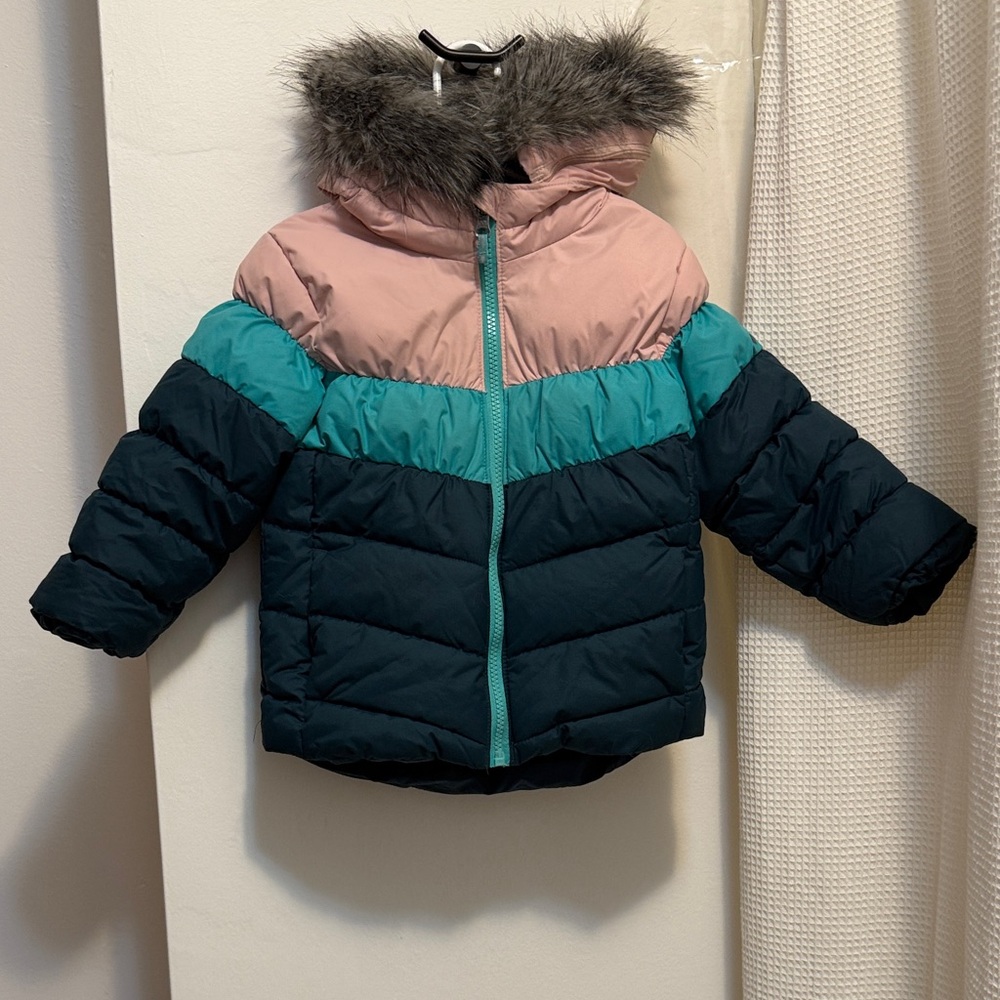 Columbia Kids Jacket - Pink, Teal, and Black